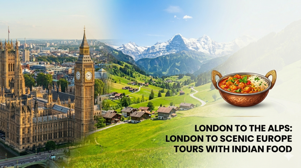 Europe tours from London with Indian food